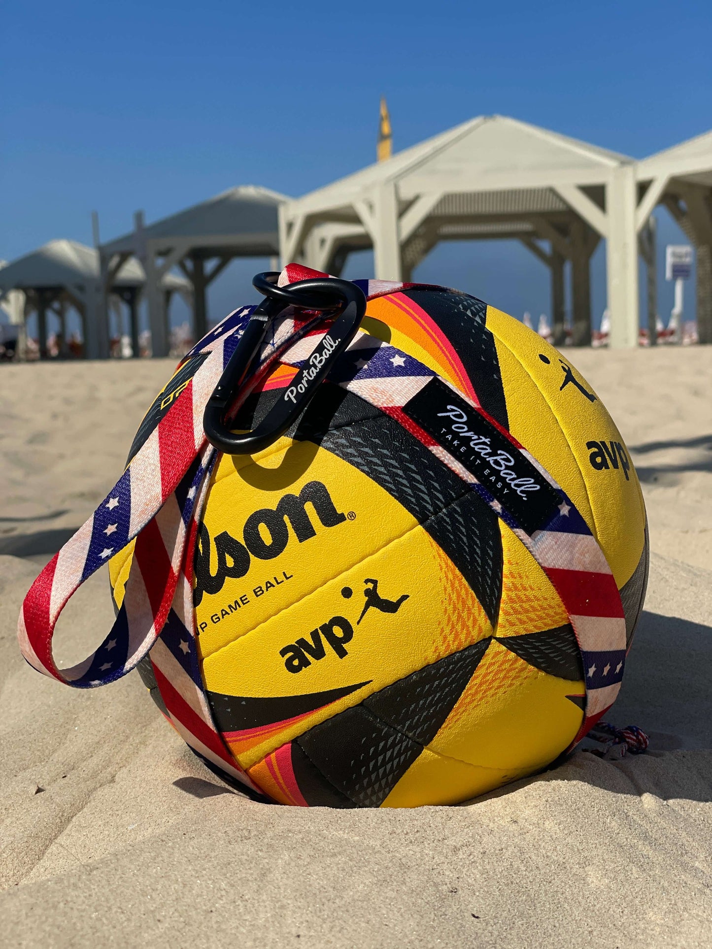 Beach Volleyball Holder | STARS AND STRIPES - PortaBall
