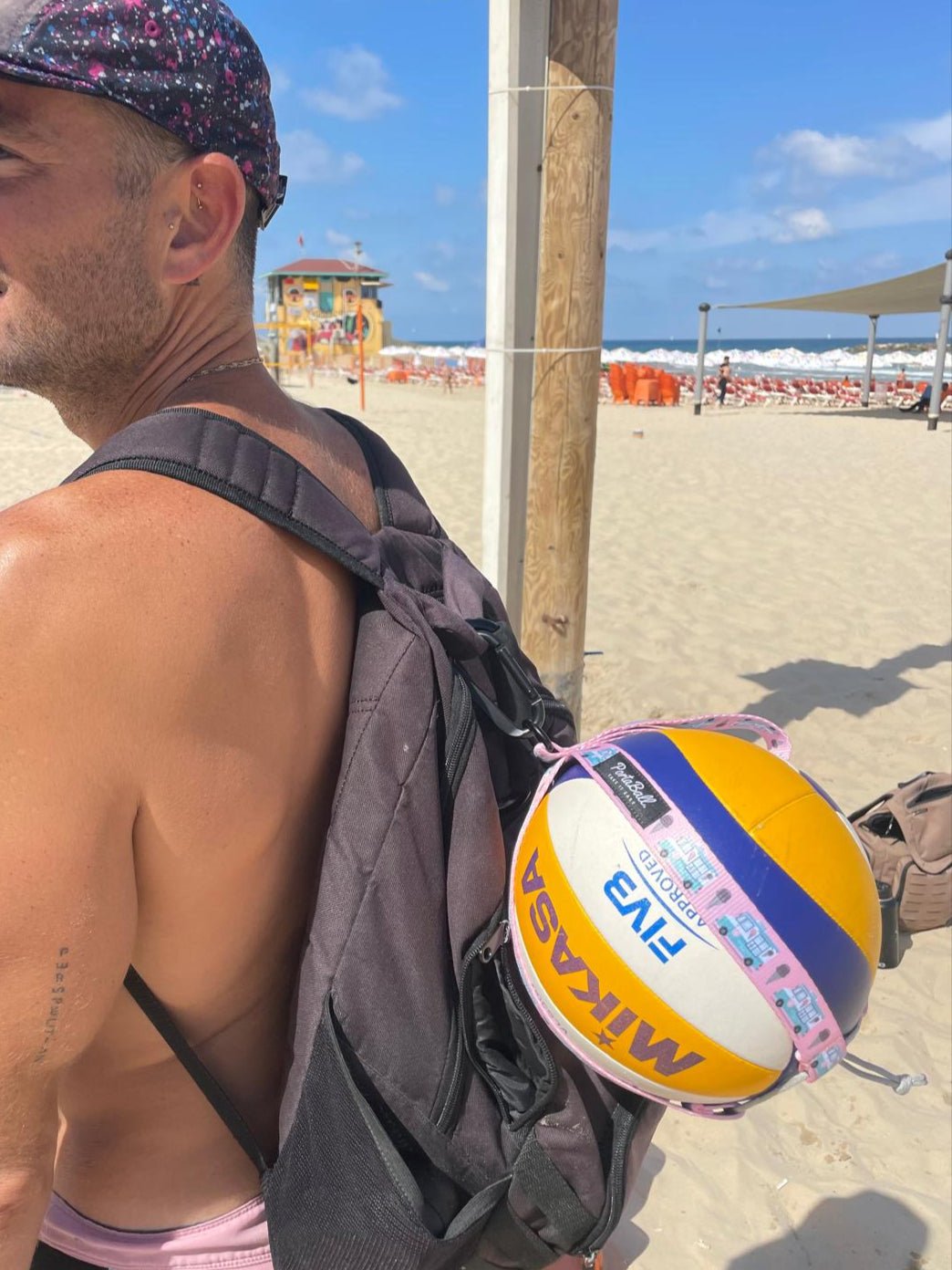 Beach Volleyball Holder | ACE CREAM - PortaBall