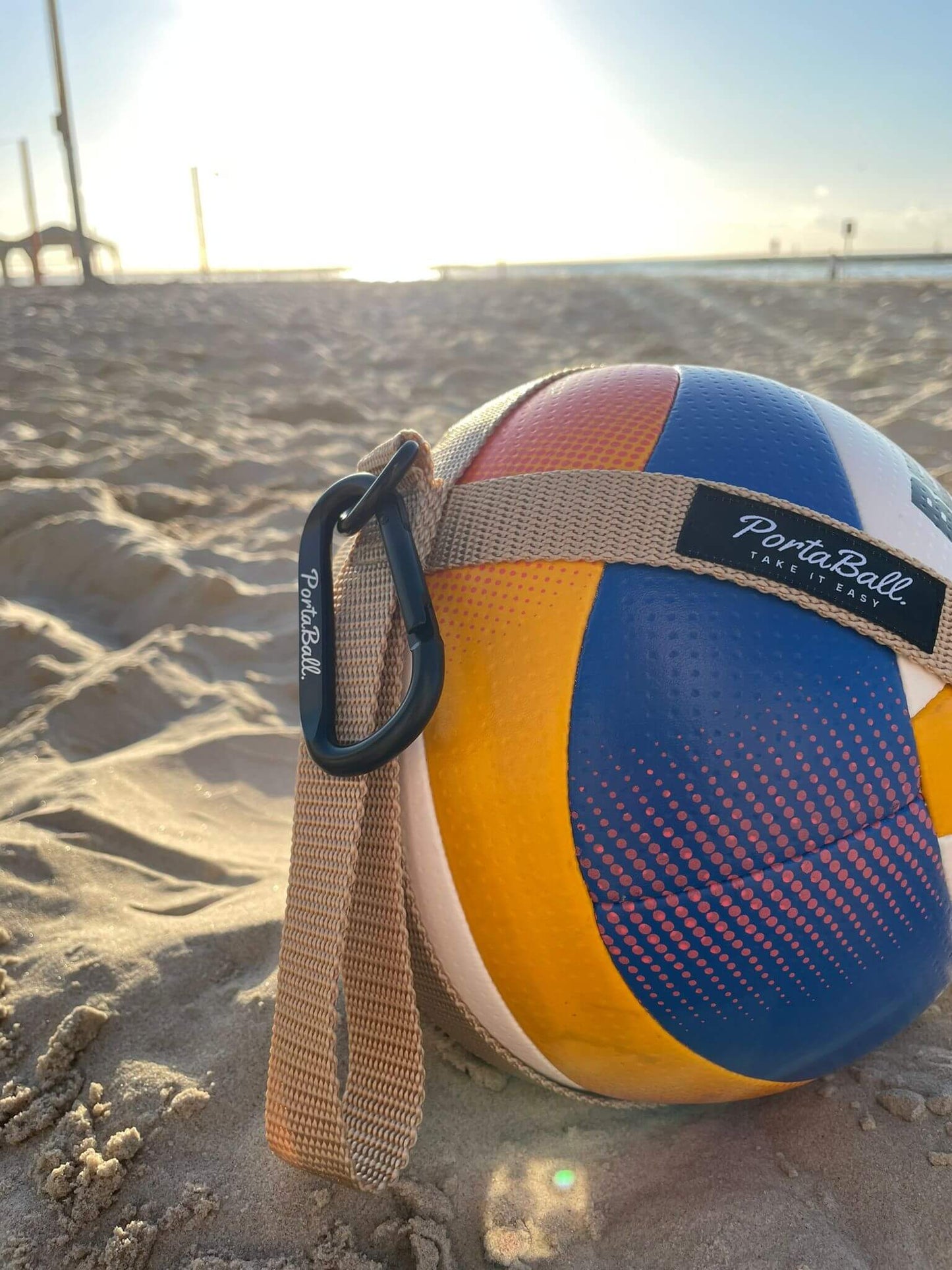 Beach Volleyball Holder | GO FOR GOLD - PortaBall