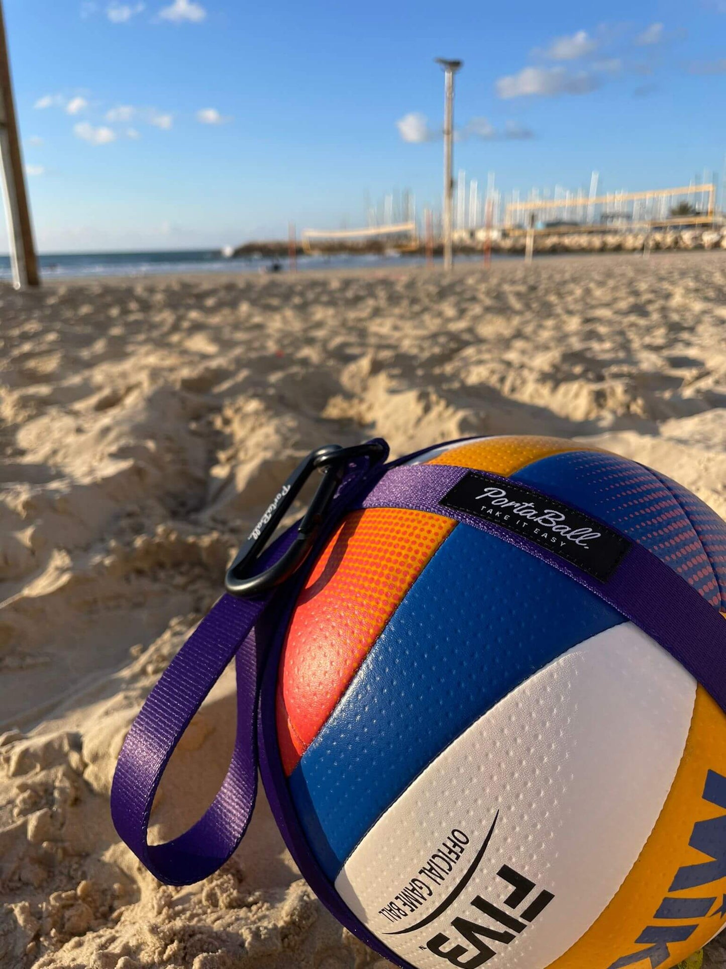 Beach Volleyball Holder | PURPLE HAZE - PortaBall